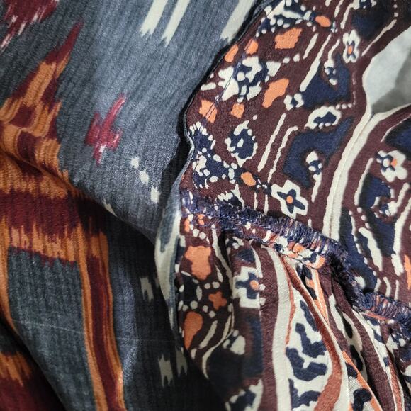 Calypso St Barth Doyah Silk Dress Red Ikat Tunic Elephant Jersey Bohemian Small - Picture 12 of 15